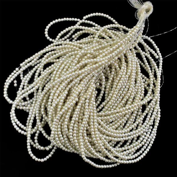 4mm Off-White Pearls – Embroidery &amp; Craft Beads | Golden Zari