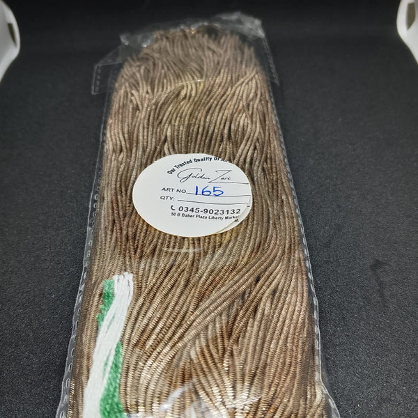 Golden Zari Metallic Thread – Art No. 165 | Premium Embroidery & Craft Thread