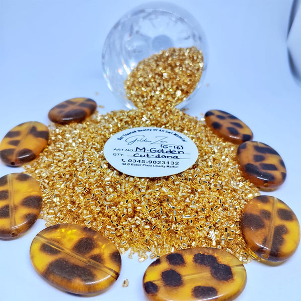 Golden Cut Dana Beads (Premium Quality)