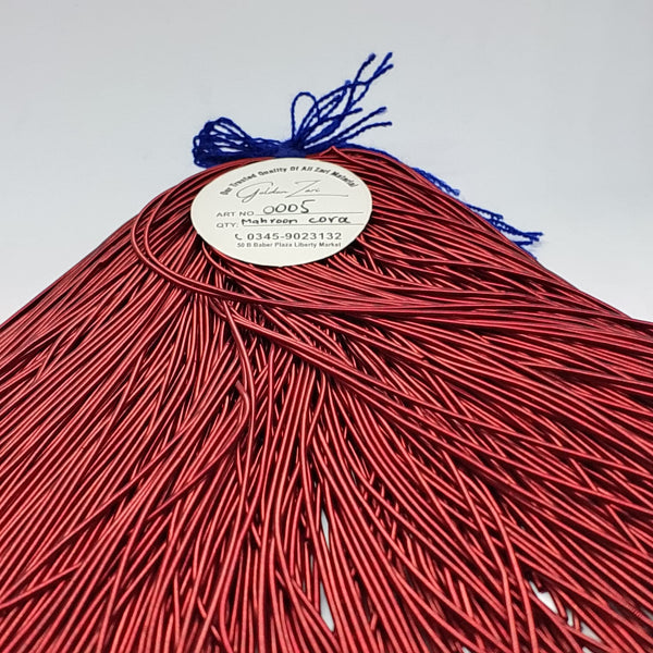 Maroon Zari Wire (Premium Metallic Thread)