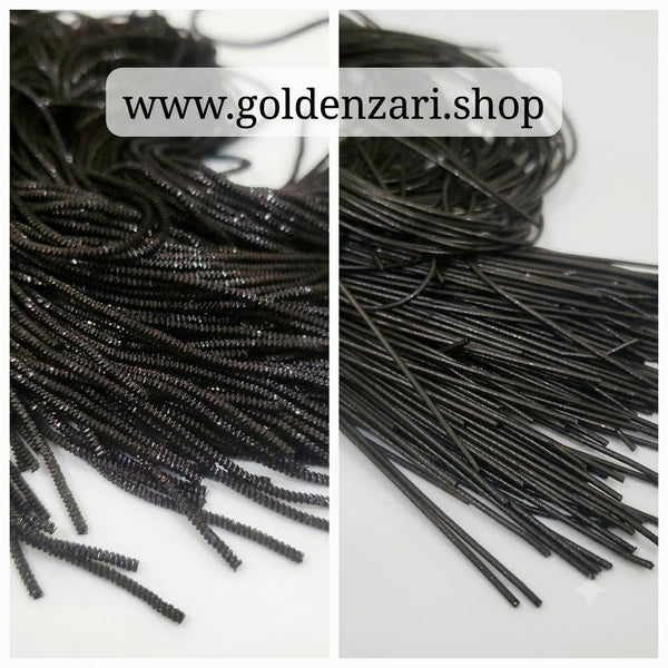 Black  Naqshi & Dabka Thread – Embroidery Material (Per Tola)
